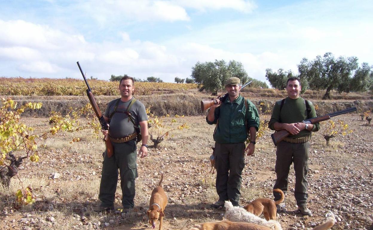 Una partida de caza en el coto de Los Santos 