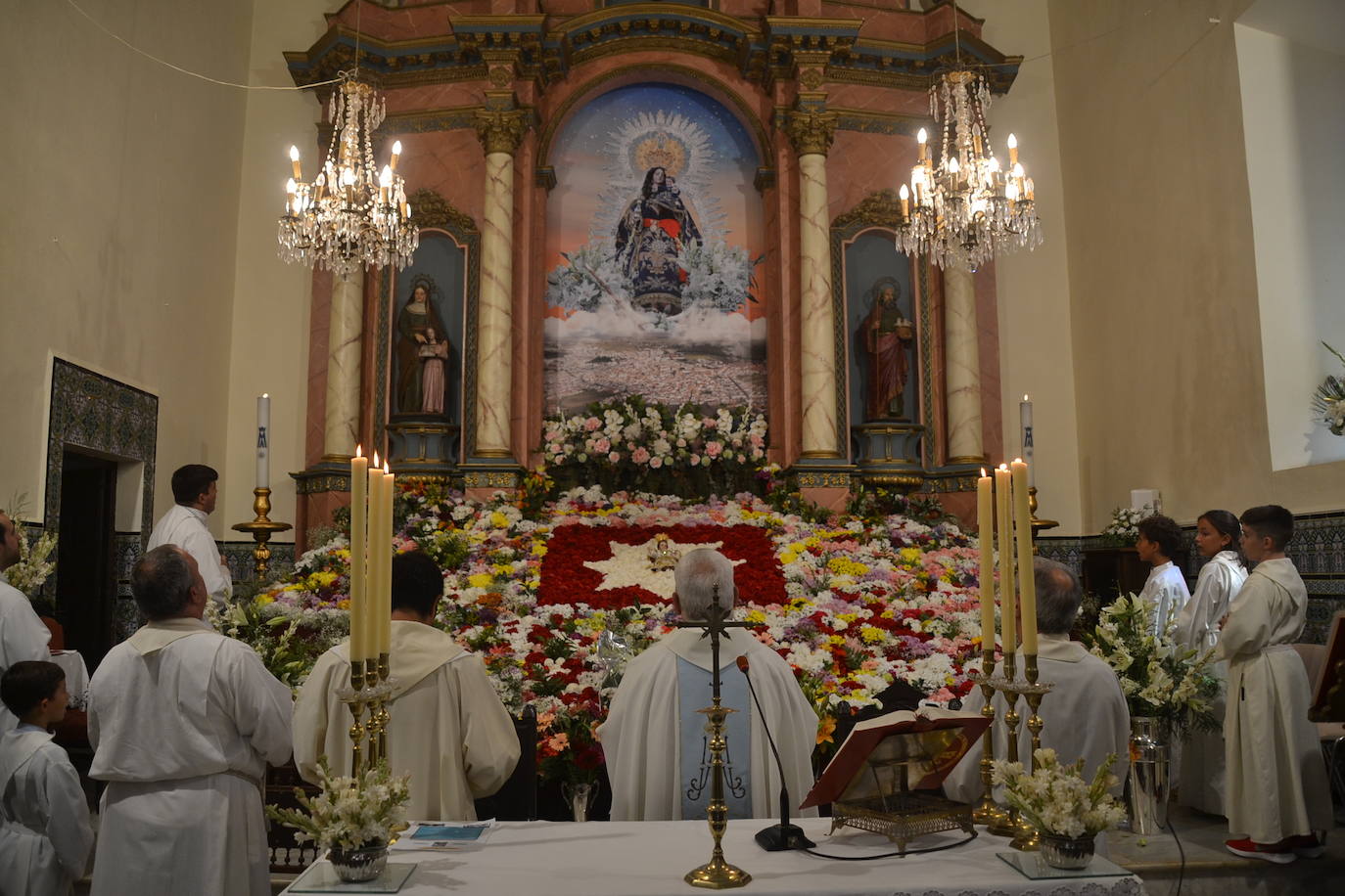 Final de la Misa en el santuario 