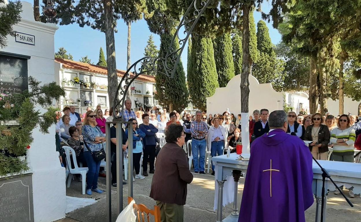 Momento de la misa celebrada en la avenida central 