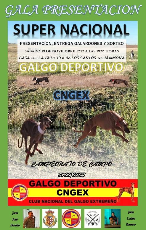 Cartel de la entrega de galardones 