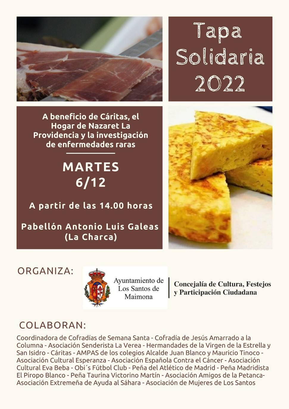 Cartel de la Tapa Solidaria 