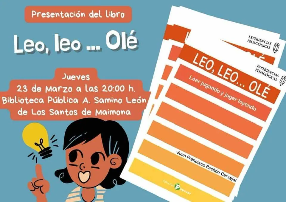 Juan F. Pachón presenta 'Leo, leo...Olé', un libro para fomentar la lectura en niños