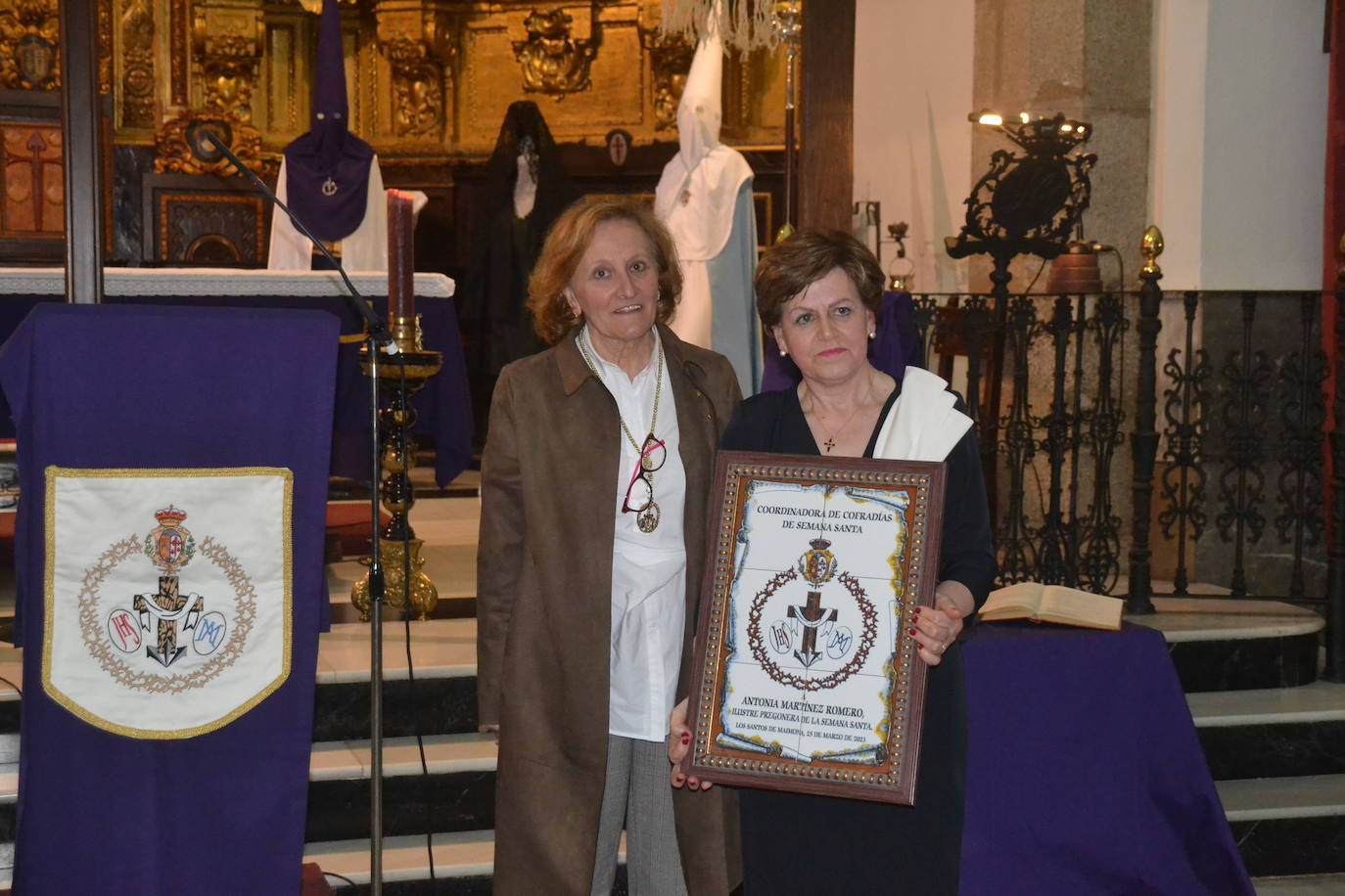 Ceci Vázquez y la pregonera de Semana Santa