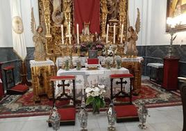 Monumento al Santísimo durante la Semana Santa