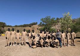 Jugadores de paintball