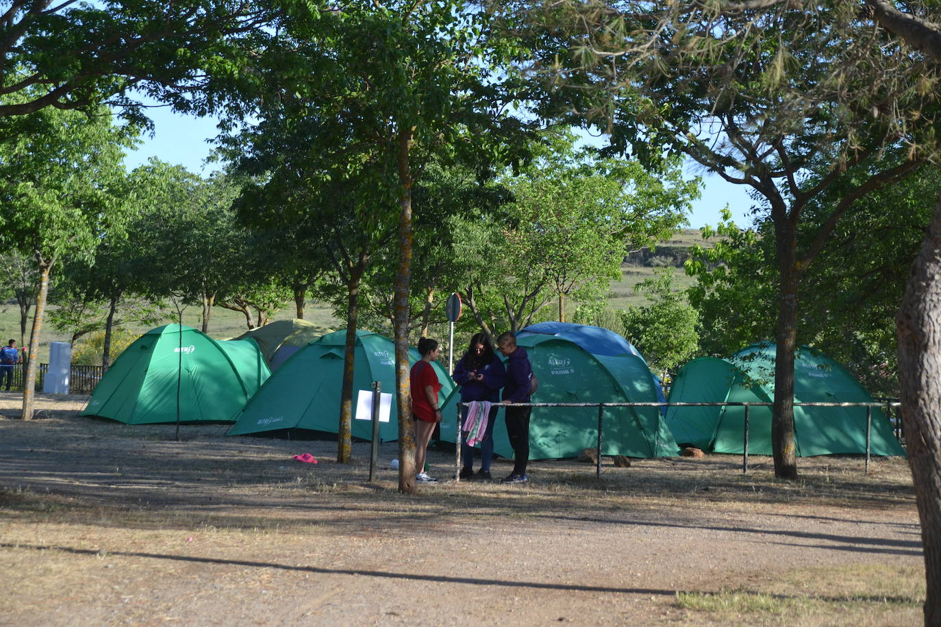 Parte de la acampada