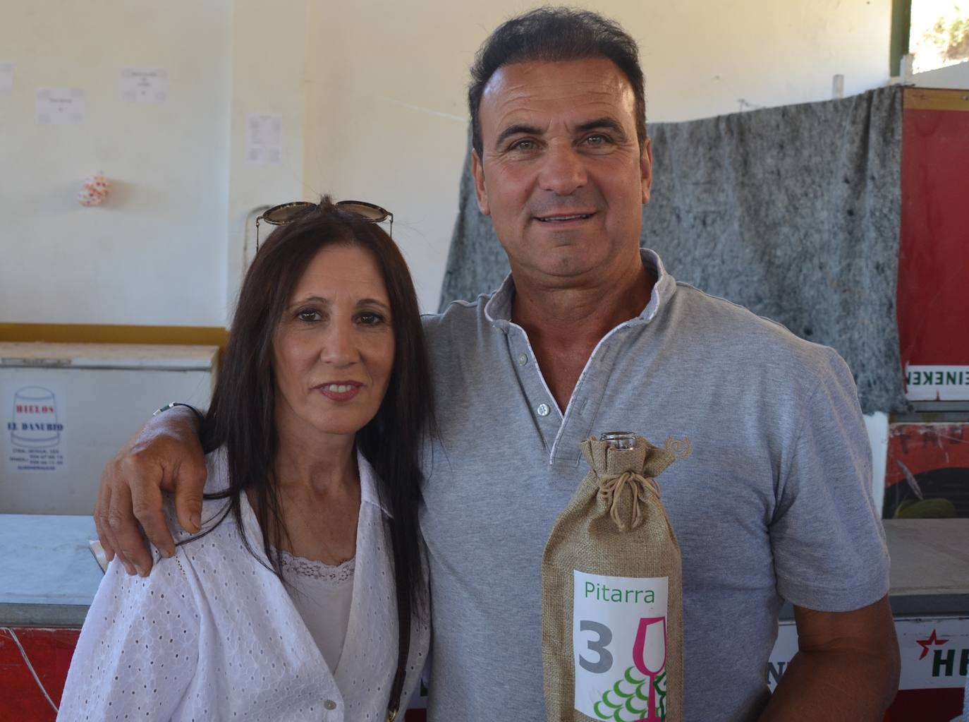 José Gonzalez y su esposa, el campeón