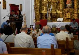 Un momenot del acto en San Lorenzo