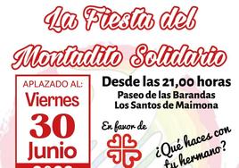 El 'Montadito Solidario' se aplaza hasta el 30 de junio por motivos climatológicos