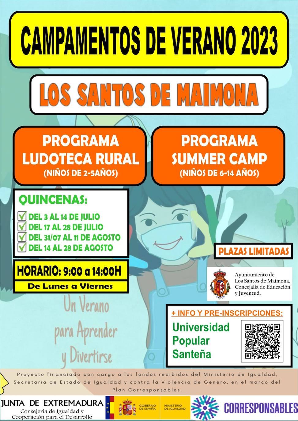 Cartel de los campamentos