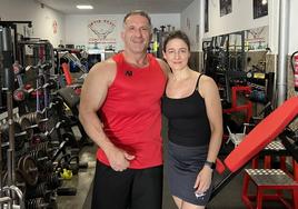Mari carmen Matos con su marido Ortíz.