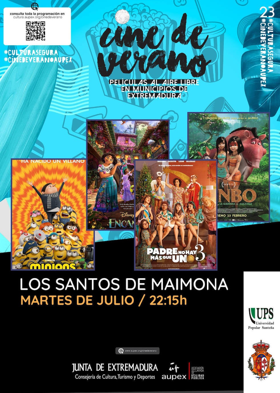 El Cine de Verano recorrerá la localidad cada martes del mes de julio
