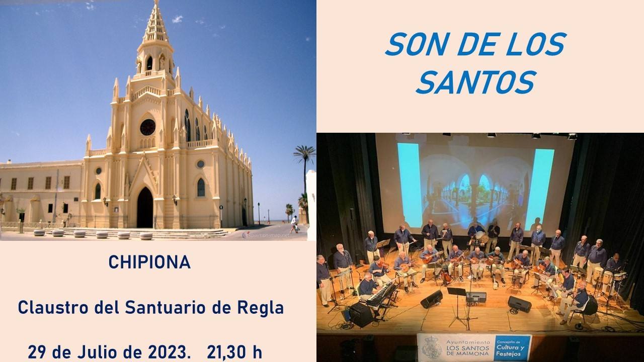 Cartel del concierto en Chipiona