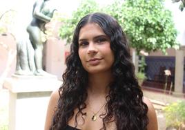 Marta Román, representante de la Hermandad de San Isidro en las Damas de la Fiesta de la Vendimia