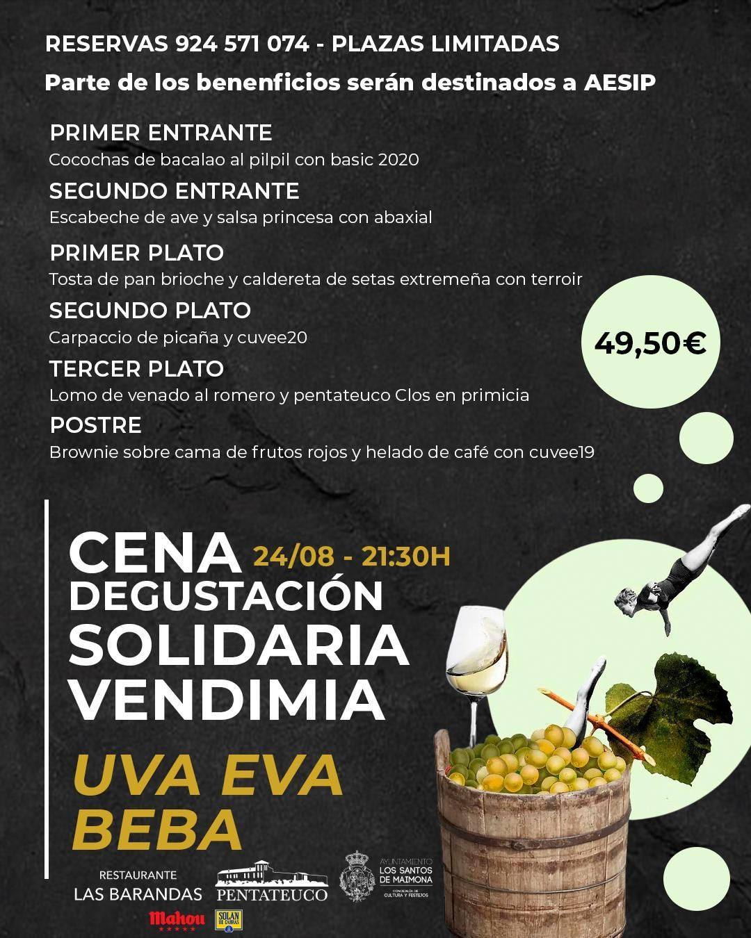 Menú de la Cena Manidaje