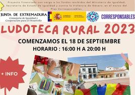 Cartel del programa Ludoteca Rural