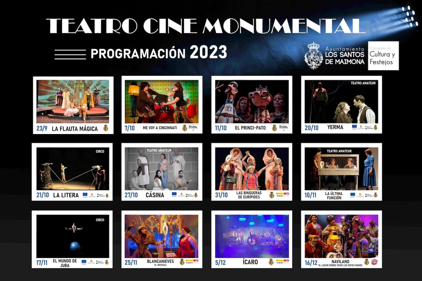 Continúa la programación del Monumental hasta diciembre con un repertorio para todos los públicos