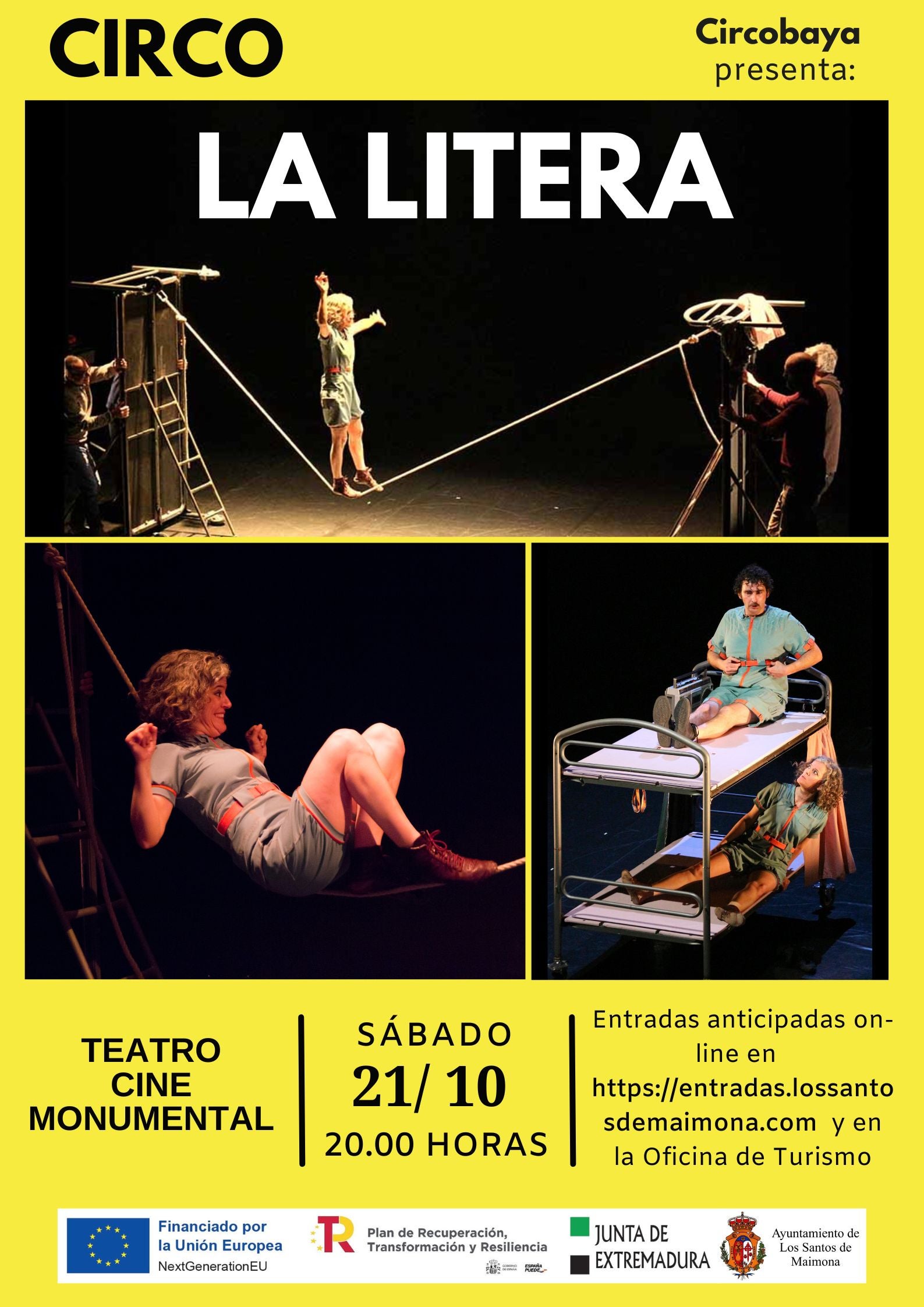 El circo llega al Monumental de la mano de Cirbobaya y su espectáculo 'La Litera'