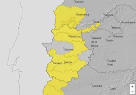 Mapa de la alerta