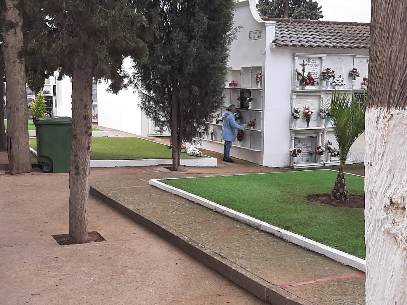 Zona de t9imbas para cenizas