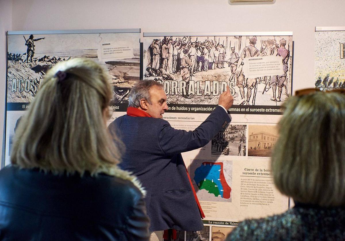 José María Lama en la inauguración