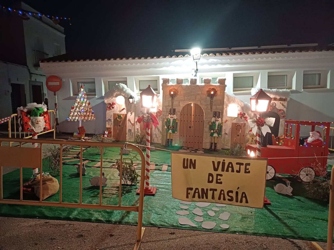 Barrio decorado para el concurso