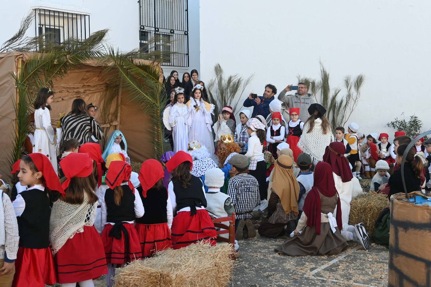 Una escena del belén viviente
