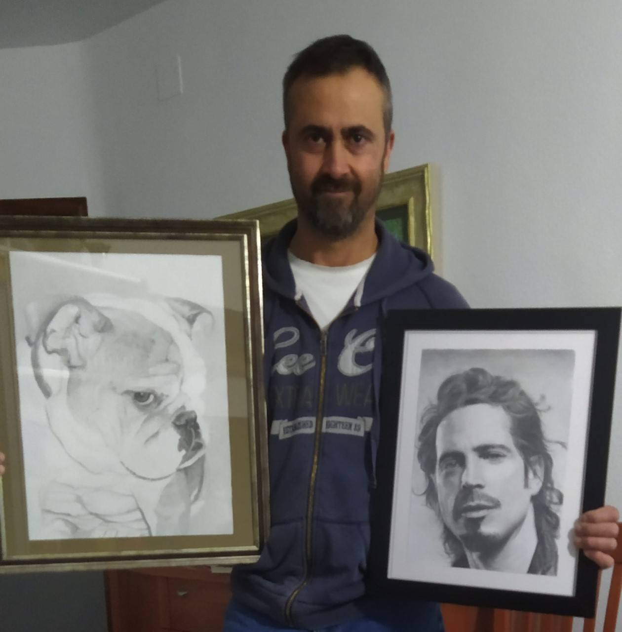 Angel Luis Serrano &#039;Caringa&#039;: «El confinamiento me llevó a dibujar retratos de famosos»