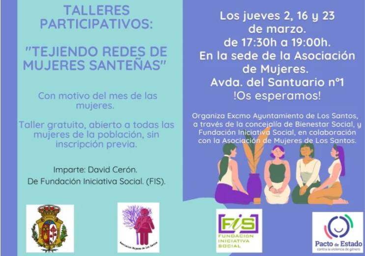 El Ayuntamiento conmemorará el Día de la Mujer con tres talleres gratuitos destinados a todas las mujeres de la localidad