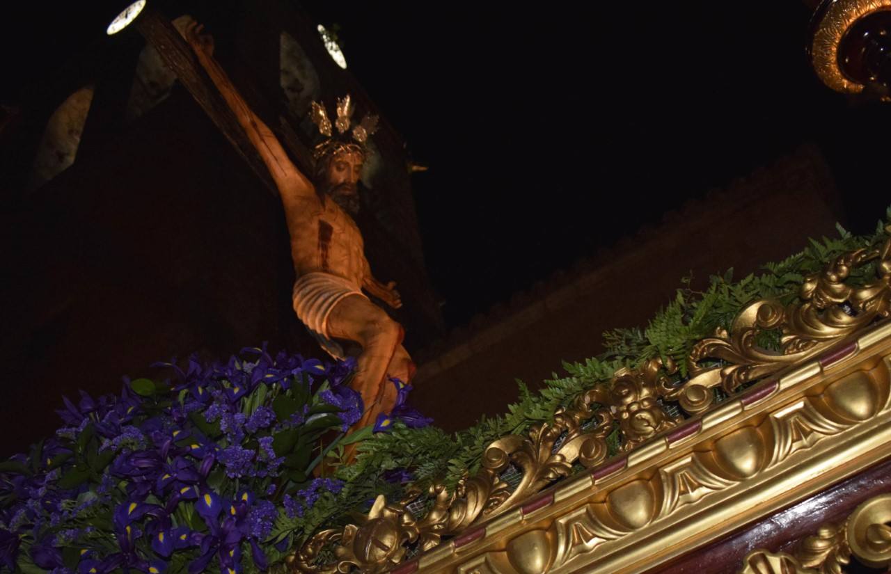 Imagen del CRisto en procesión