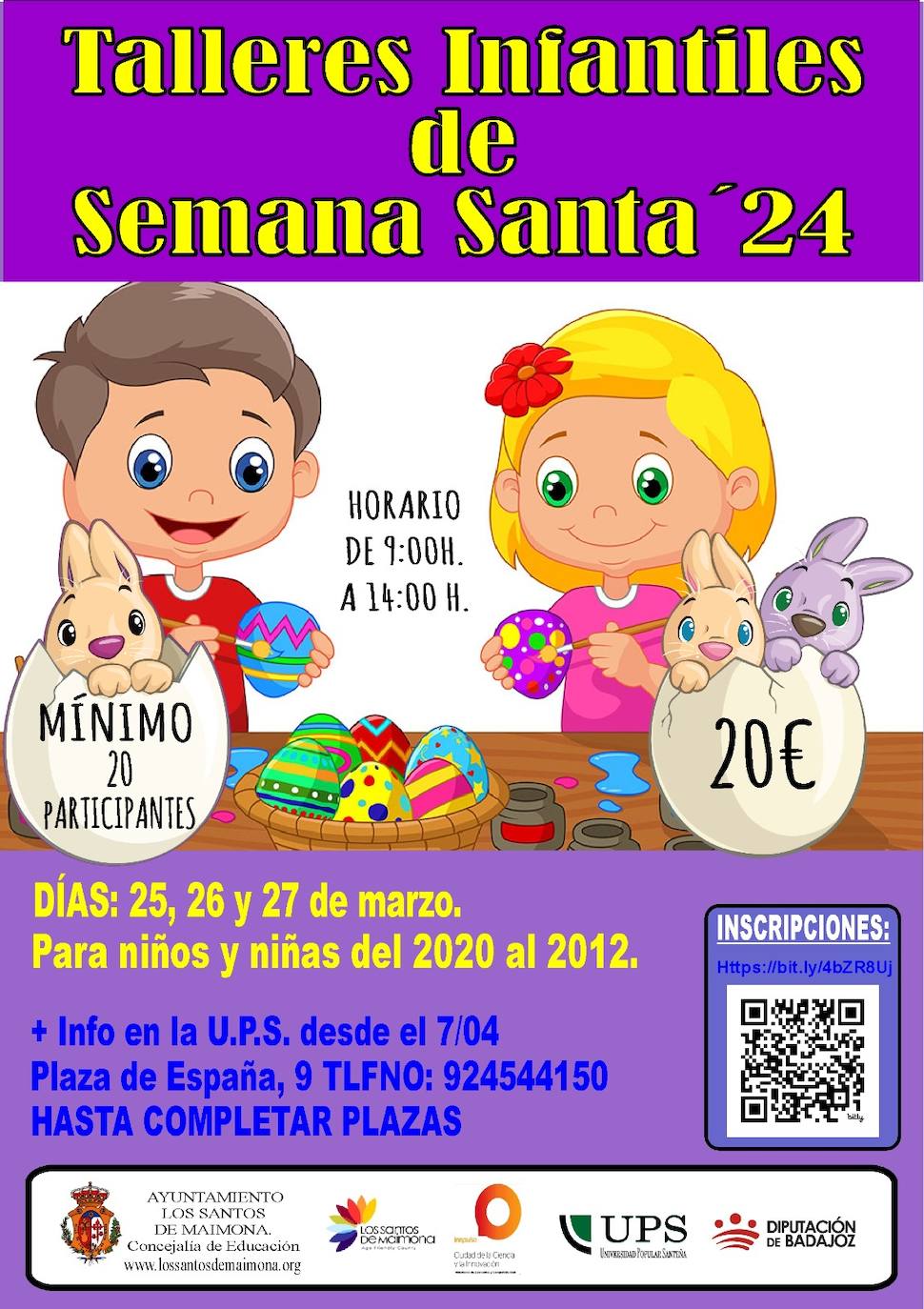 La Universidad Popular Santeña ofrecerá talleres infantiles en Semana Santa