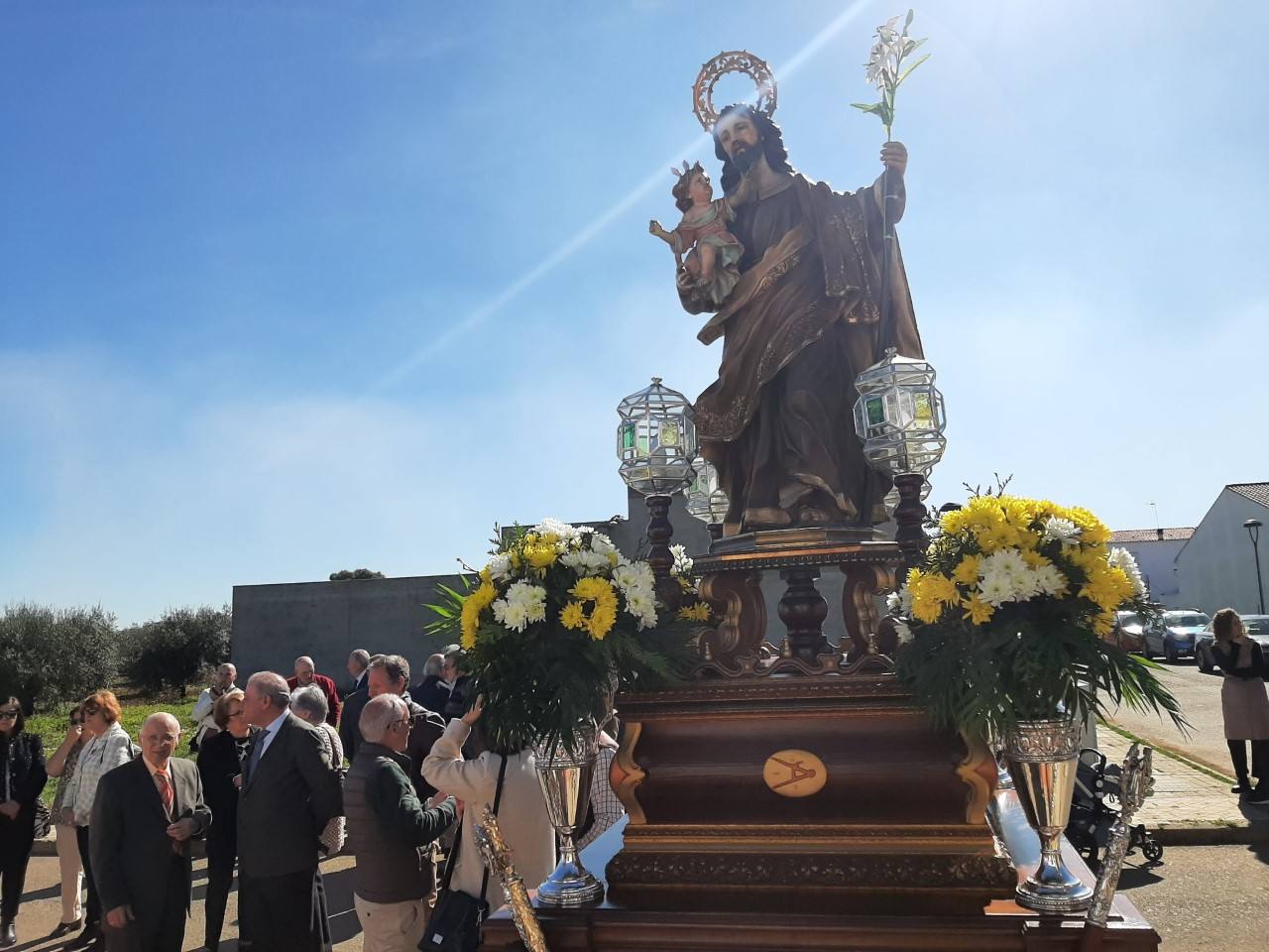 La imagen de San José en la procesión del pasado año