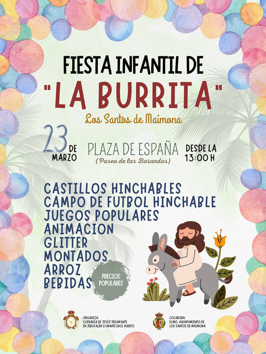 El sábado se celebrará en el 'paseo de las barandas' la Fiesta de la Burrita