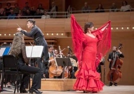 Ana Cadaval en el escenario
