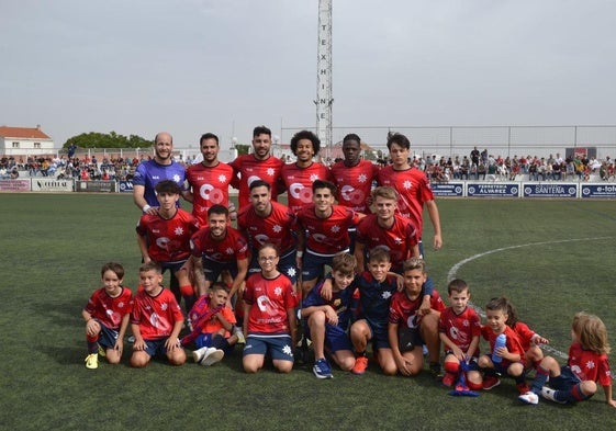Once inicial de la Estrella con los niños acompañantes