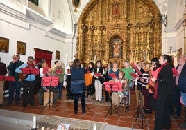 El coro durante el recital