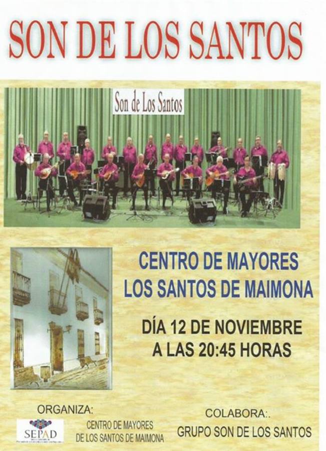 Son de los Santos en el Hogar de Mayores