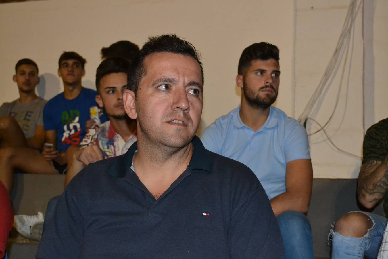 Fran Alburquerque en el palco del Alcalde Cipriano Tinoco 