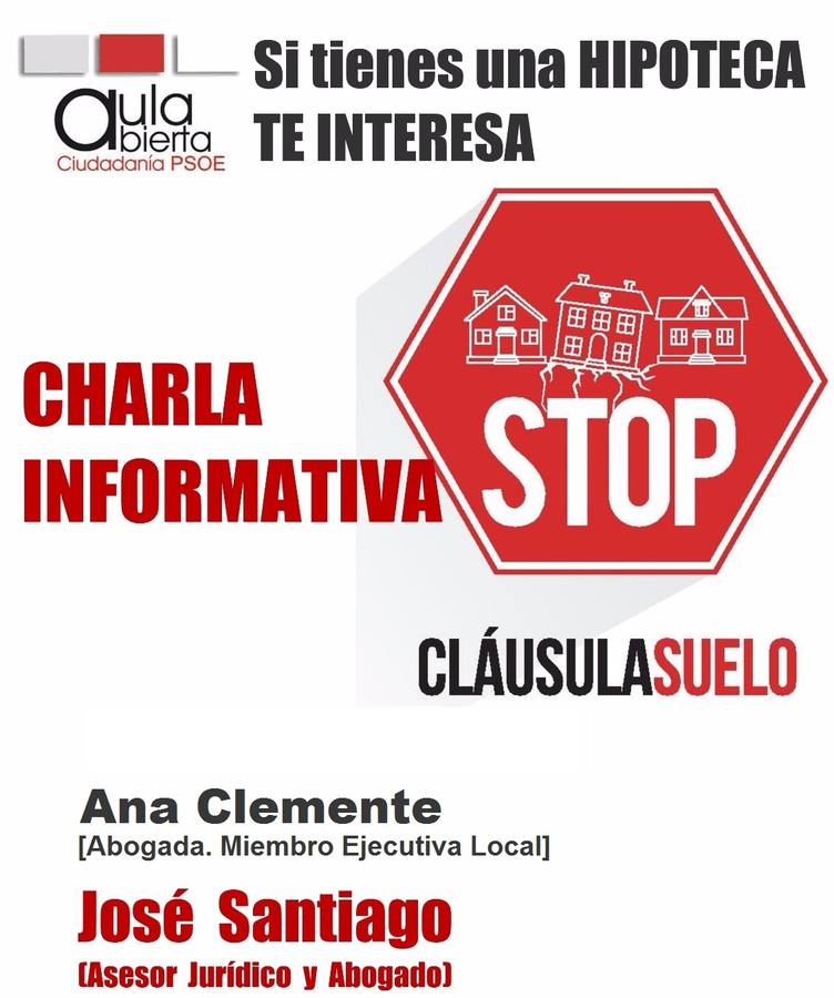 Cartel informativo de la charla