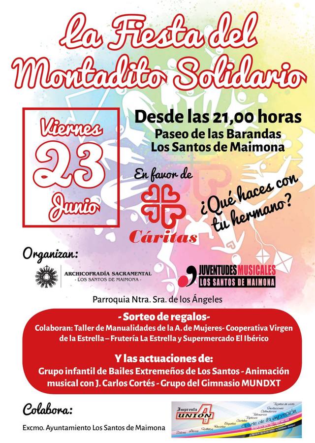 Este viernes se celebra la 'Fiesta del Montadito Solidario'