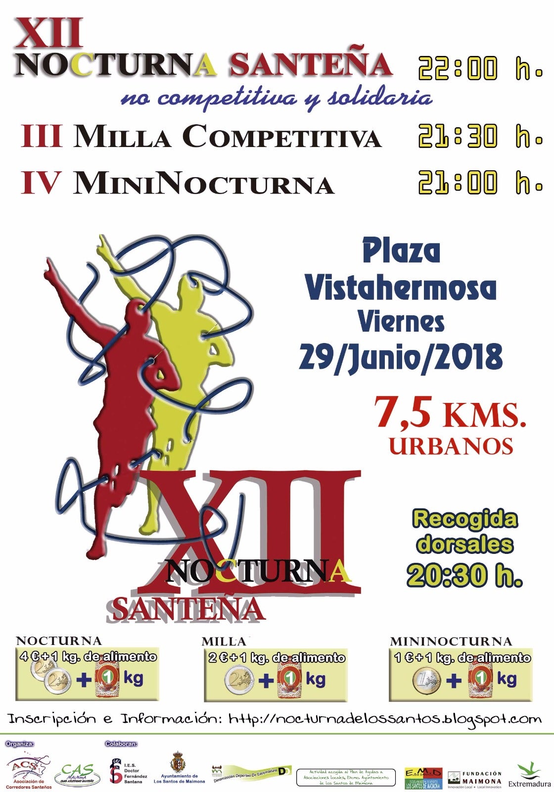 Cartel de la XII NOCTURNA SANTEÑA FOTO ACS MAIMONA
