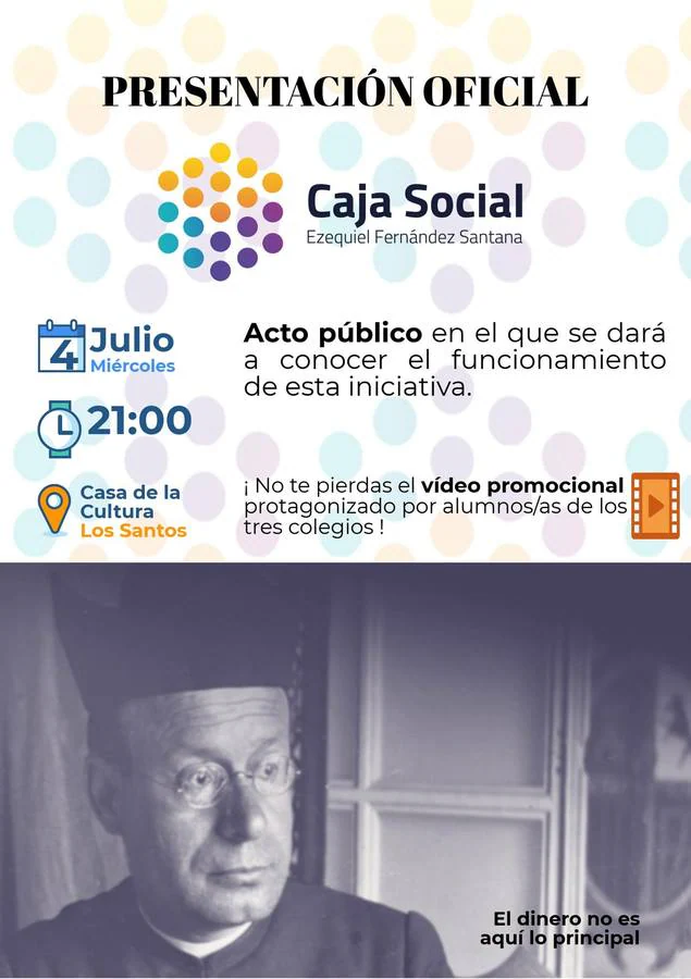 Este miércoles se presenta la Caja Social Ezequiel Fernández Santana