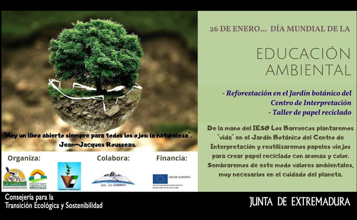 El Centro de Interpretación y el IESO Los Barruecos revitalizarán el Jardín Botánico por el Día Mundial de la Educación Ambiental