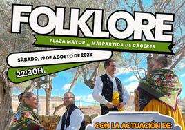 Sábado de folklore en Malpartida de Cáceres