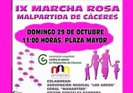 El domingo se celebra la Marcha Rosa de Malpartida de Cáceres