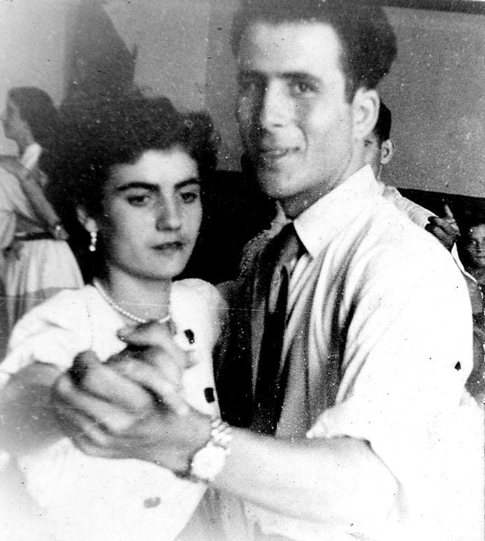 Mari Manzano y Fernando Doncel en el baile. 1952. Cortesia Maria Manzano Leal. Archivo JAAG