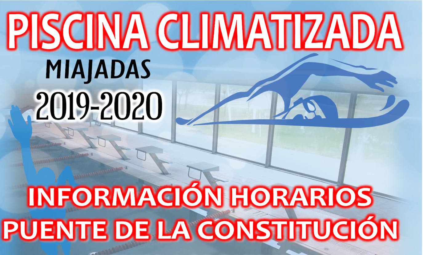 Horarios de la piscina climatizada durante el 'Puente de la Constitución'