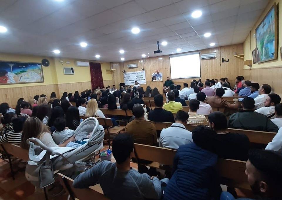 Culto en la Iglesia Evangélica de Miajadas 