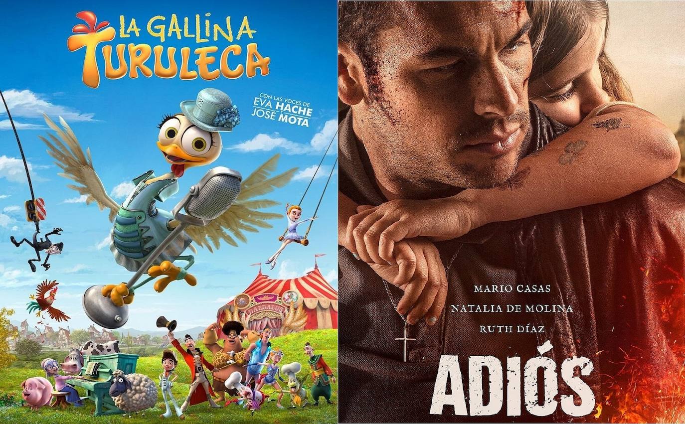 Cartel 'La gallina Turuleca' y 'Adiós'