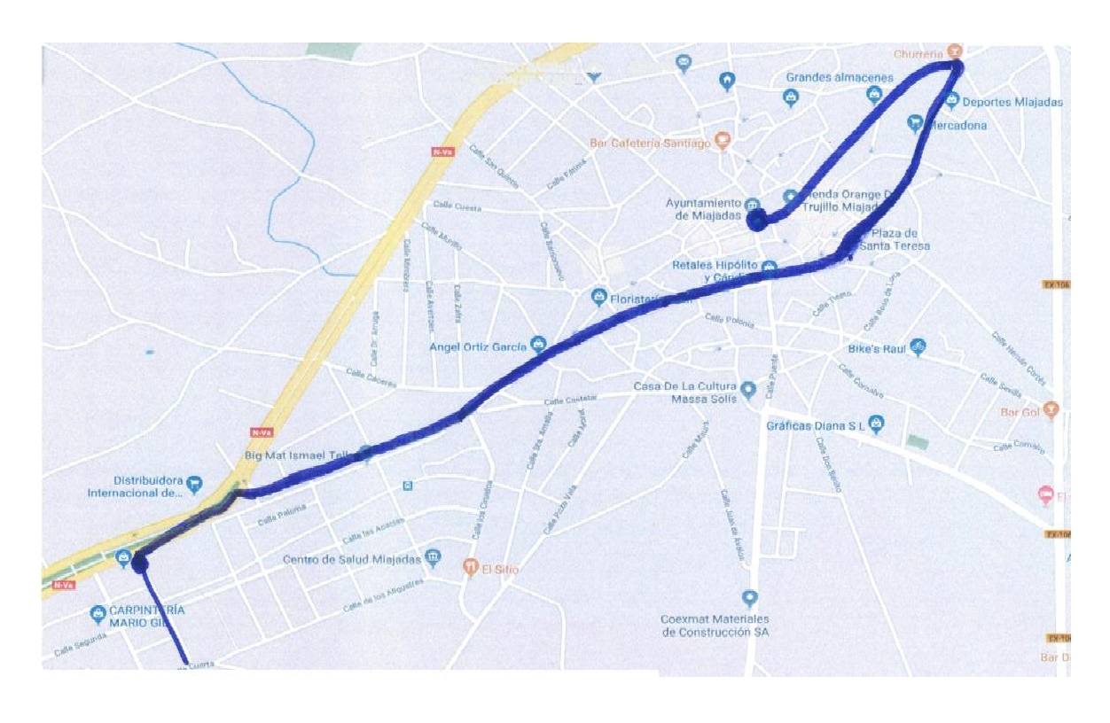 Recorrido por las calles de Miajadas del Gran Desfile de Carnaval 2020 